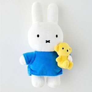 Smoko Miffy & Bear Midi Mochi Plushie Toy 10”